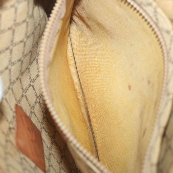 CELINE Macadam Canvas Clutch Bag PVC Leather 2Set Brown Auth ar10789 - Picture 14 of 14